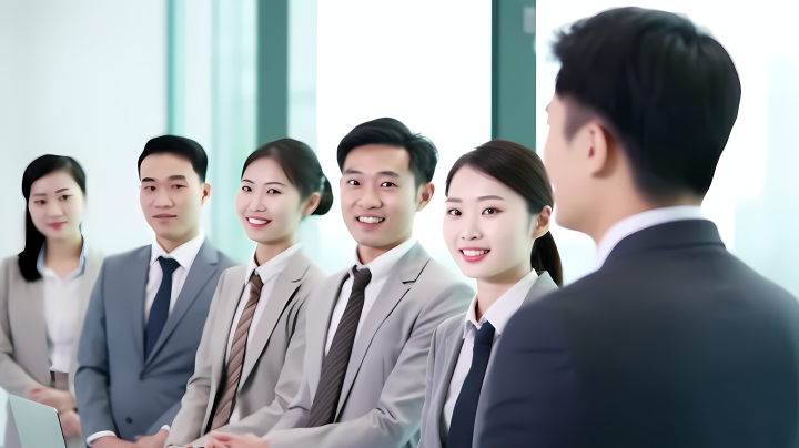 亚洲商务人员面试候选人摄影版权图片下载