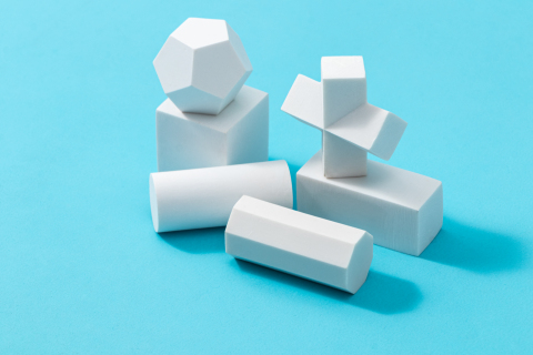 美术几何石膏模具摆拍图 美术几何石膏模具摆拍图