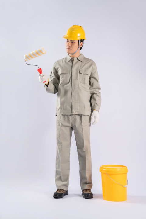 施工工程服安全帽高清图版权图片下载