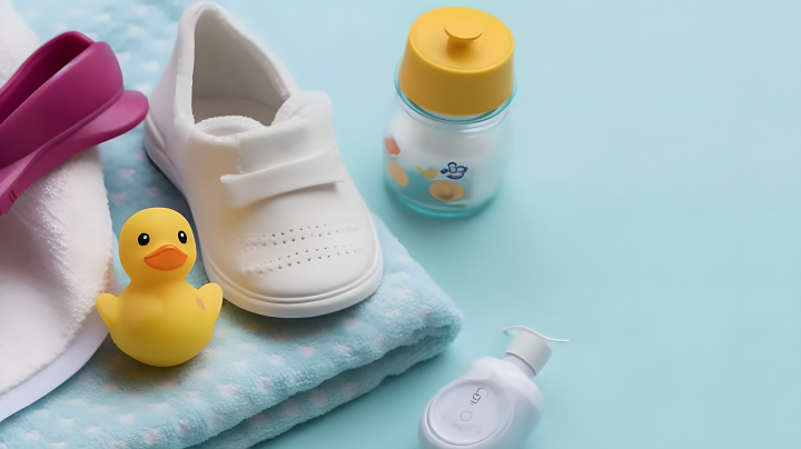 婴儿洗澡用品摄影图版权图片下载 婴儿洗澡用品摄影图版权图片下载