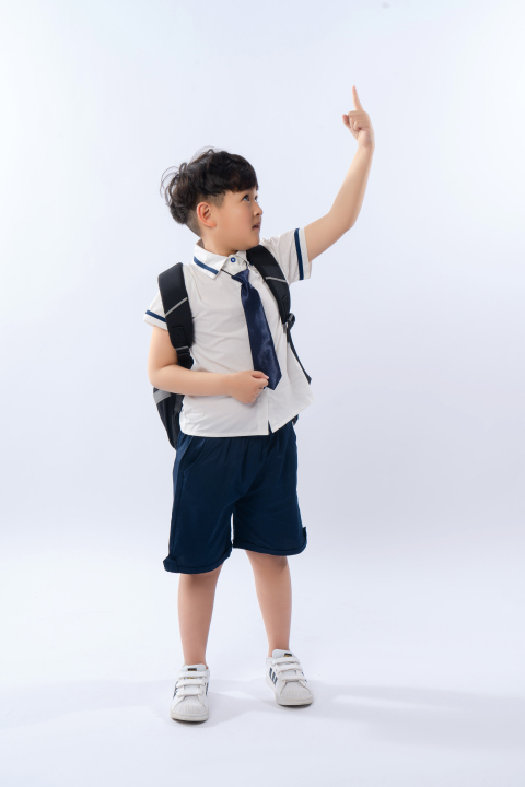 背书包摆姿势的小男孩高清图版权图片下载 背书包摆姿势的小男孩高清图版权图片下载