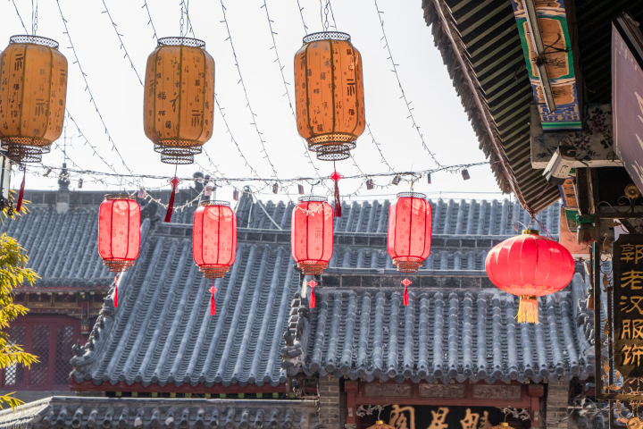 张灯结彩过新年实拍图版权图片下载 张灯结彩过新年实拍图版权图片下载
