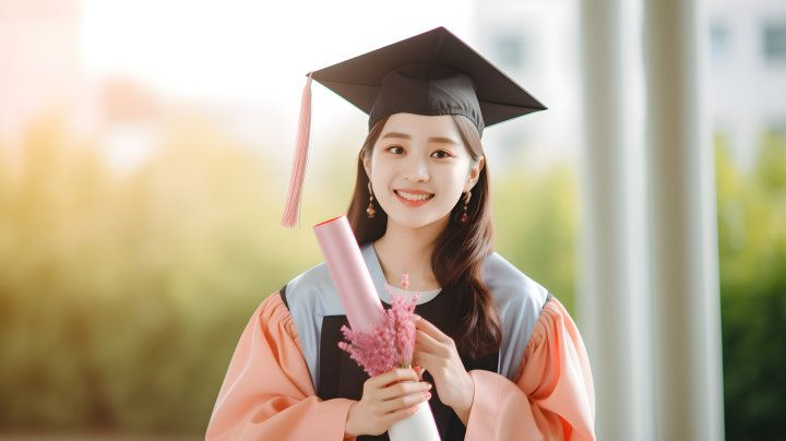 魅力亚洲女子毕业礼服摄影图版权图片下载 魅力亚洲女子毕业礼服摄影图版权图片下载