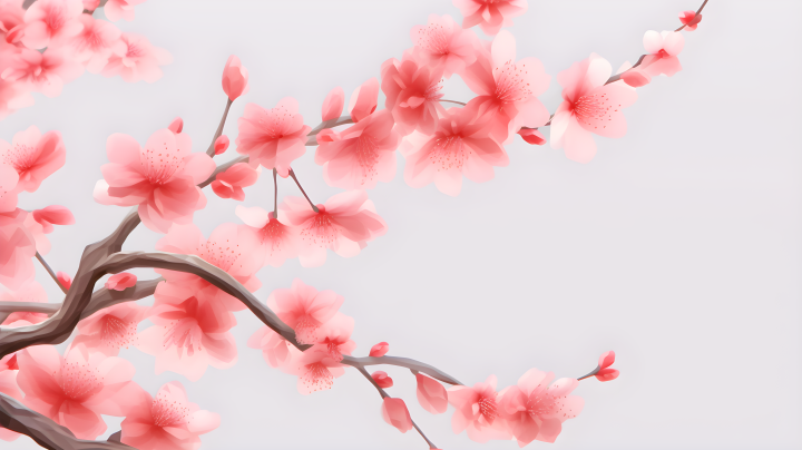 唯美水彩画粉色桃花摄影版权图片下载 唯美水彩画粉色桃花摄影版权图片下载