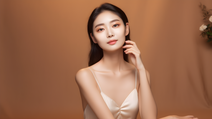 亚洲女性姿势 柔和色调摄影版权图片下载