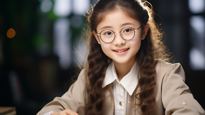 纯真学术风少女摄影图版权图片下载