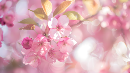 樱花盛开迷人粉色图片