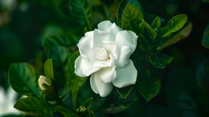 栀子花自然美景图片 栀子花自然美景图片