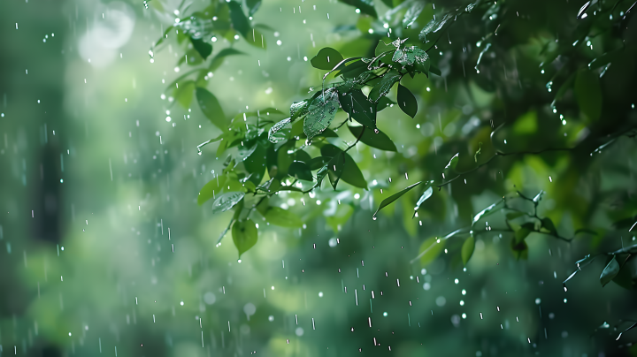 梅雨雨滴洒在树叶上版权图片下载 梅雨雨滴洒在树叶上版权图片下载