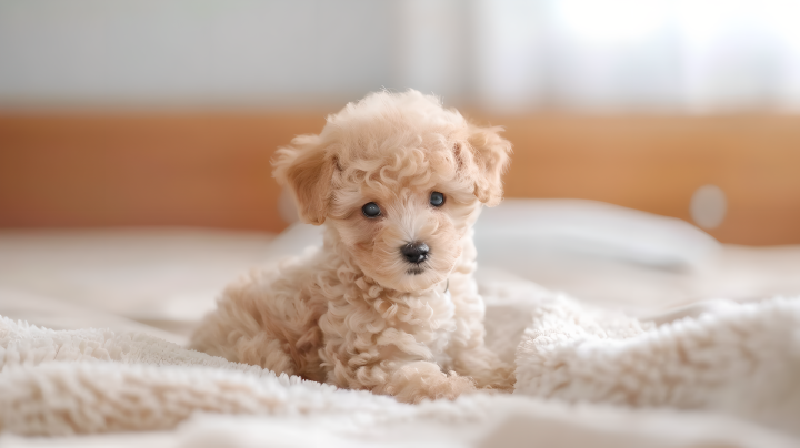 泰迪幼犬版权图片下载