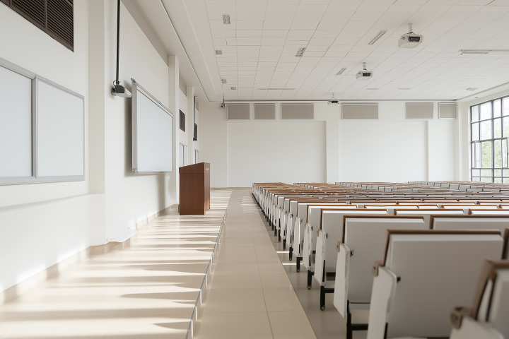空荡荡的大学讲堂高清图版权图片下载