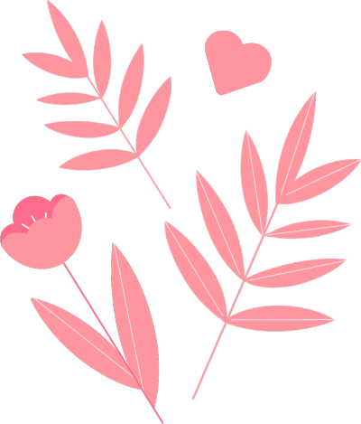 粉色花草植物装饰图片