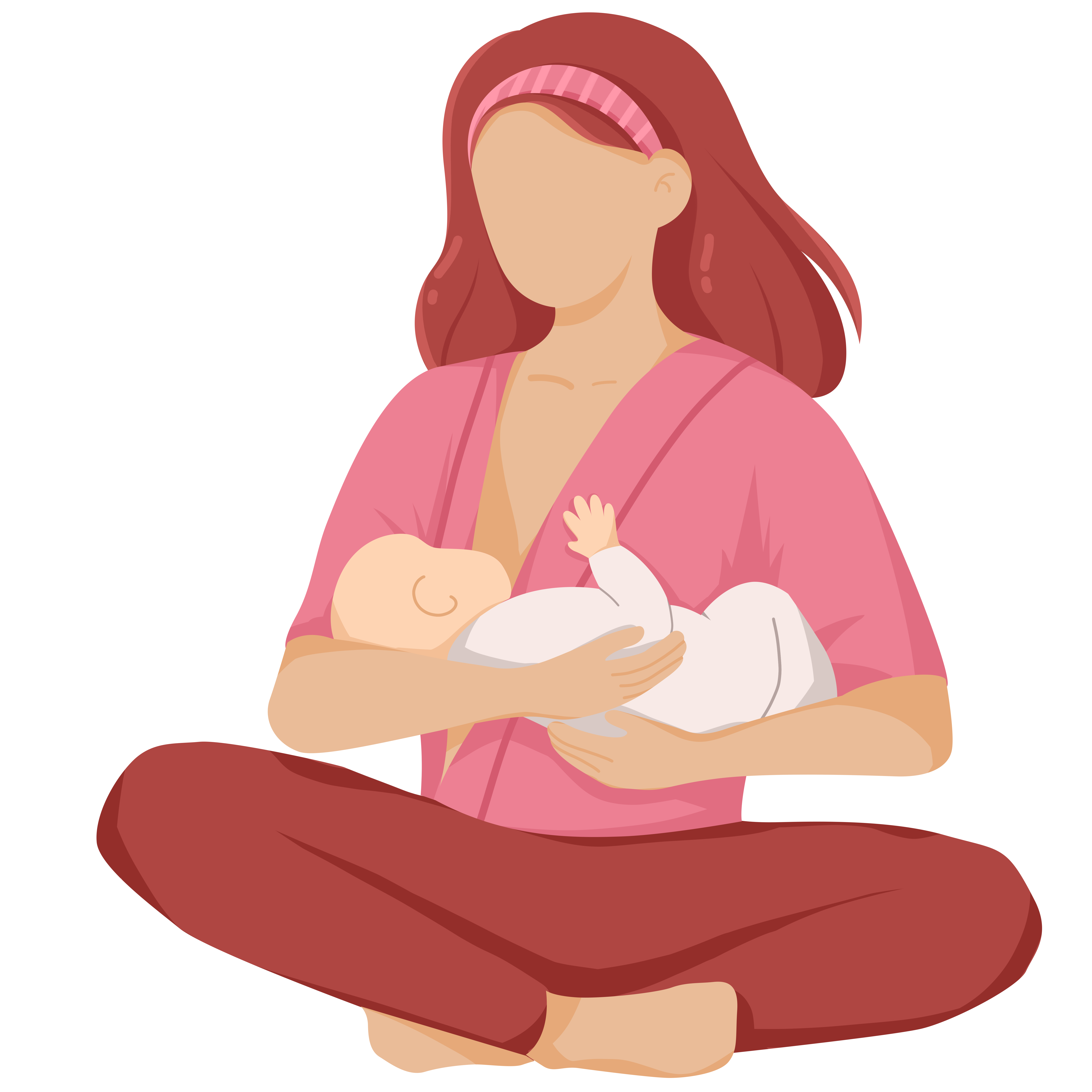 母乳喂养绘画图片如何画