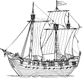 线条帆船高清图形插画
