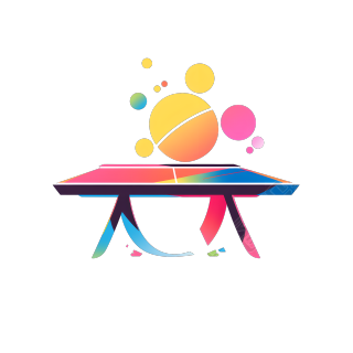 乒乓球logo创意设计插图