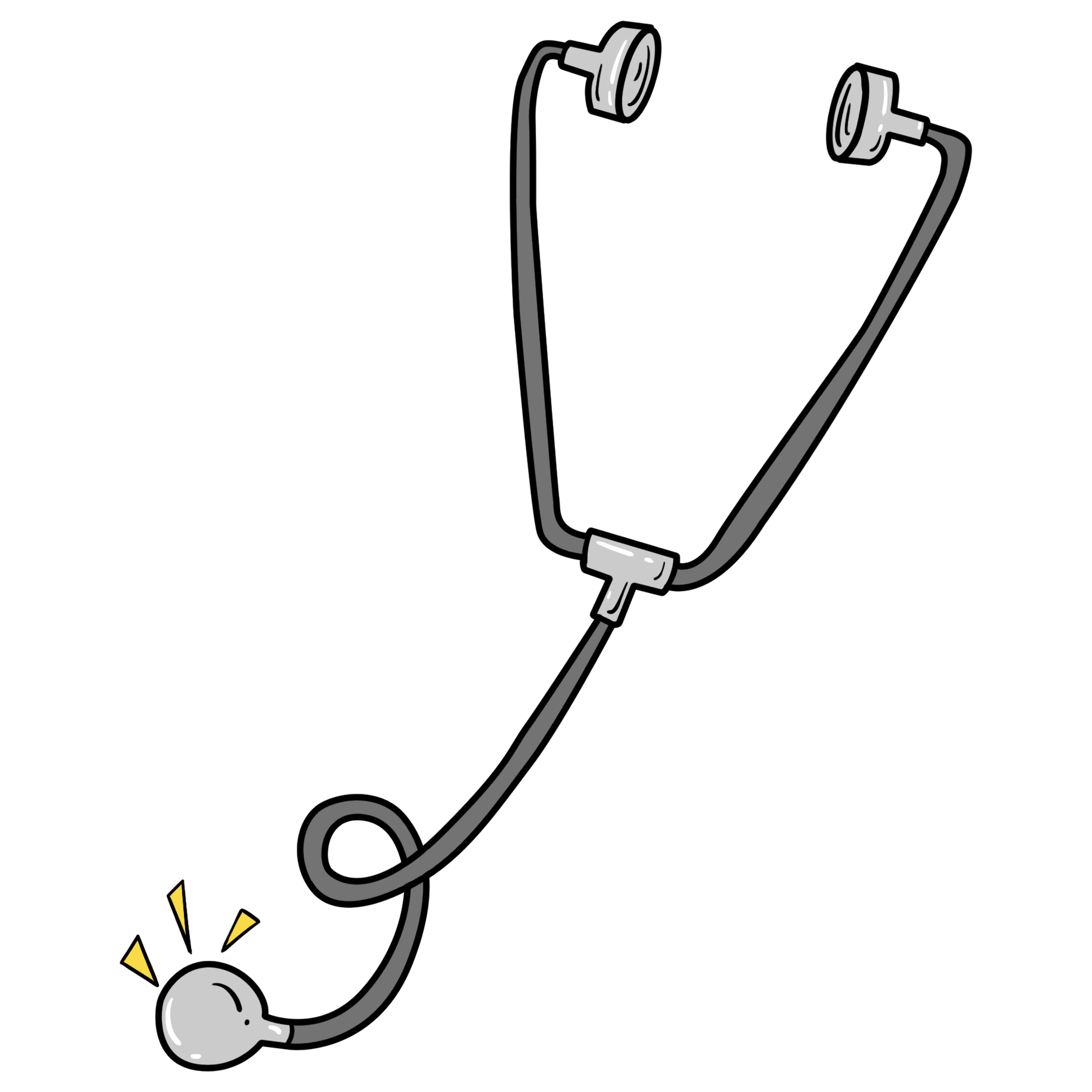 听诊器画画图片如何绘制?