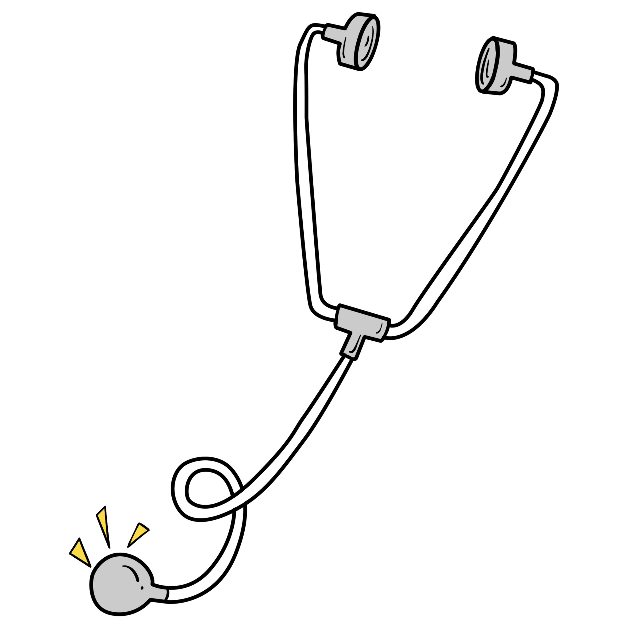 听诊器画画图片如何绘制?