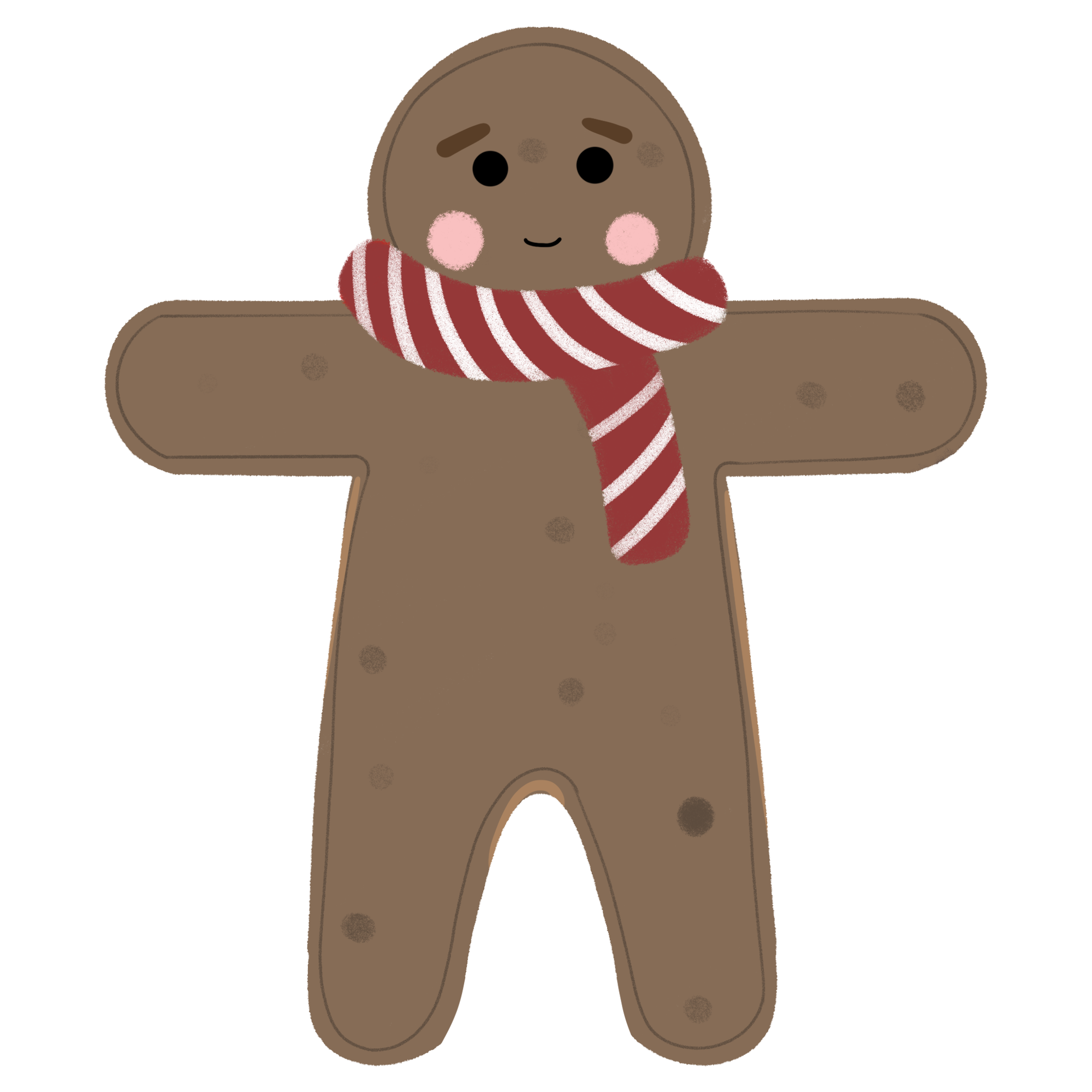 姜饼人 插画怎样画?