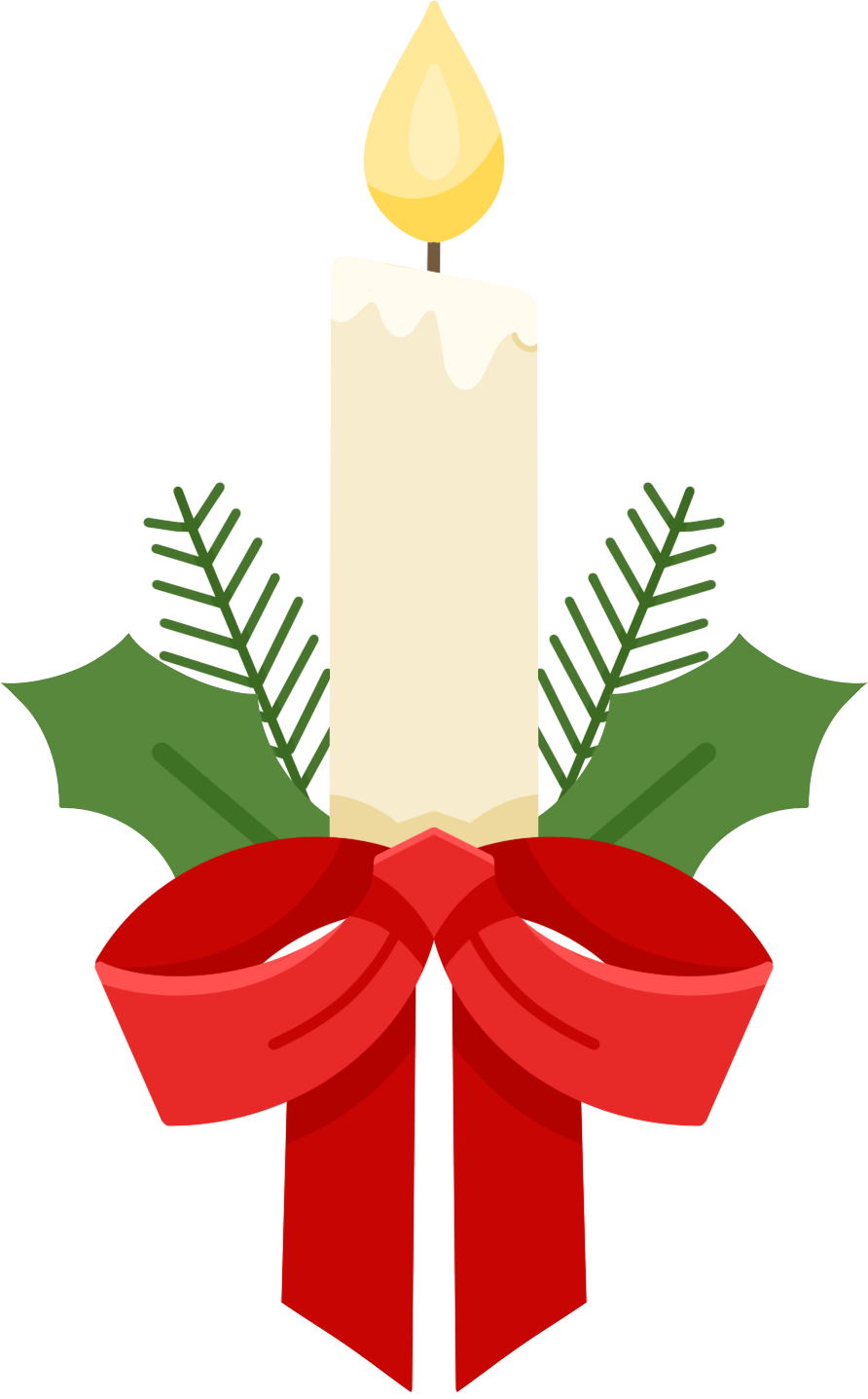 圣诞蜡烛素材图片制作方法!