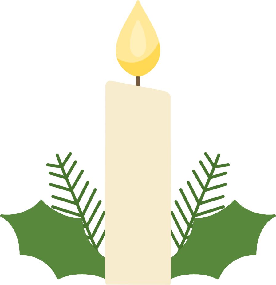 圣诞蜡烛素材图片制作方法!