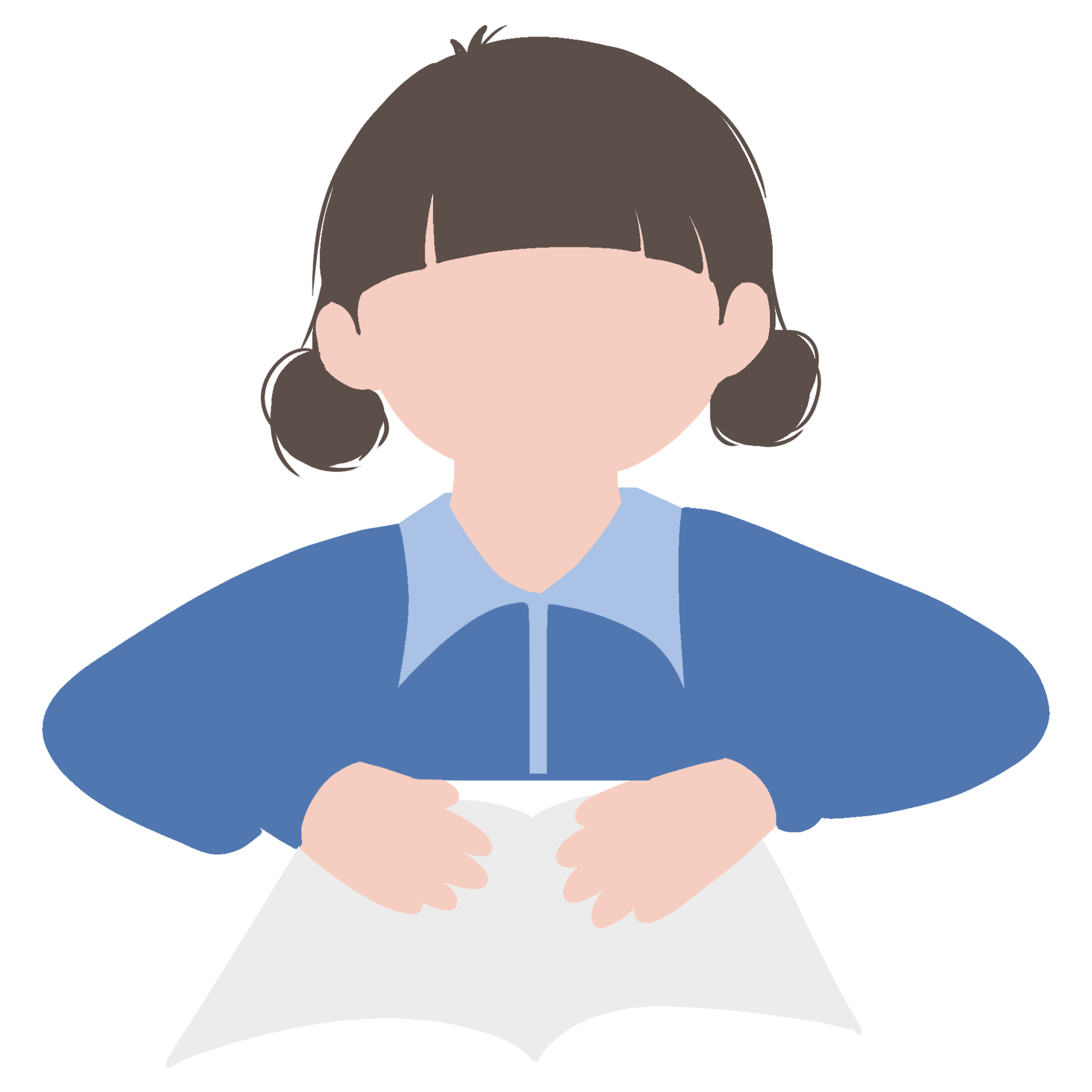 女孩看书图片绘画简单制作技巧！