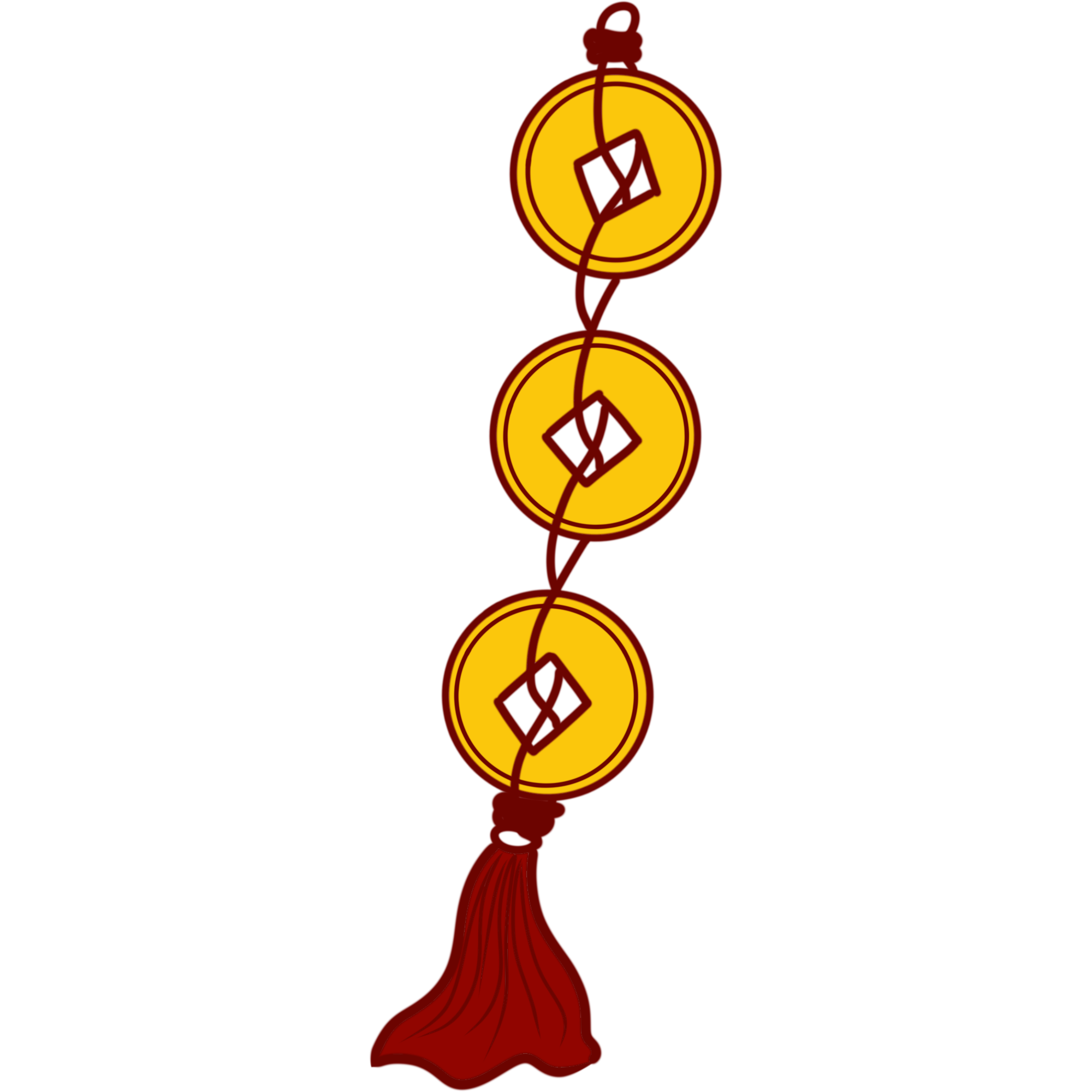 金币挂件图片插画大全制作步骤!