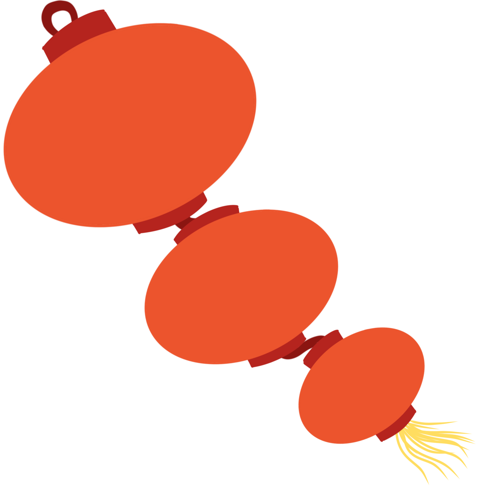 灯笼图片插画简单制作方法!