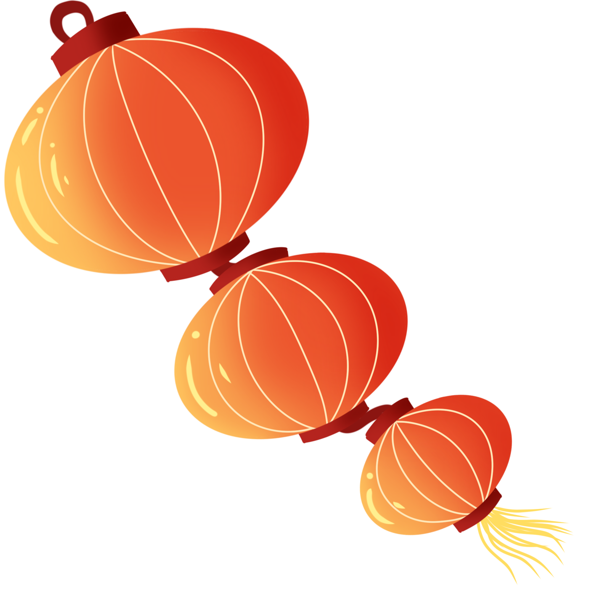 灯笼图片插画简单制作方法!