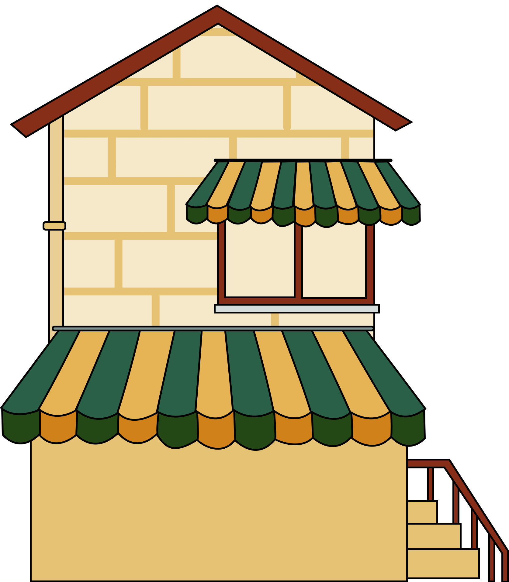 建筑绘画作品怎样画?