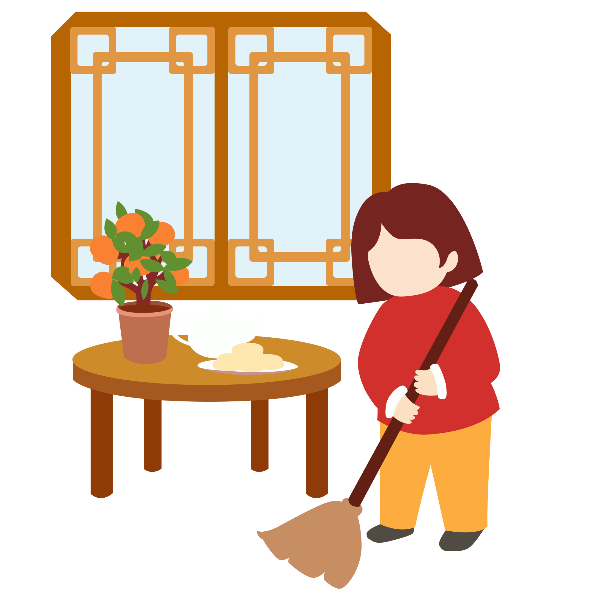 春节大扫除插画创作方法!快速制作技巧!