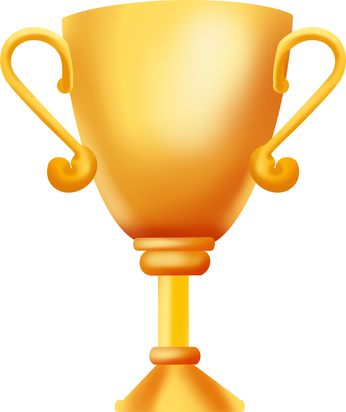 奖杯图片插画素材制作步骤!