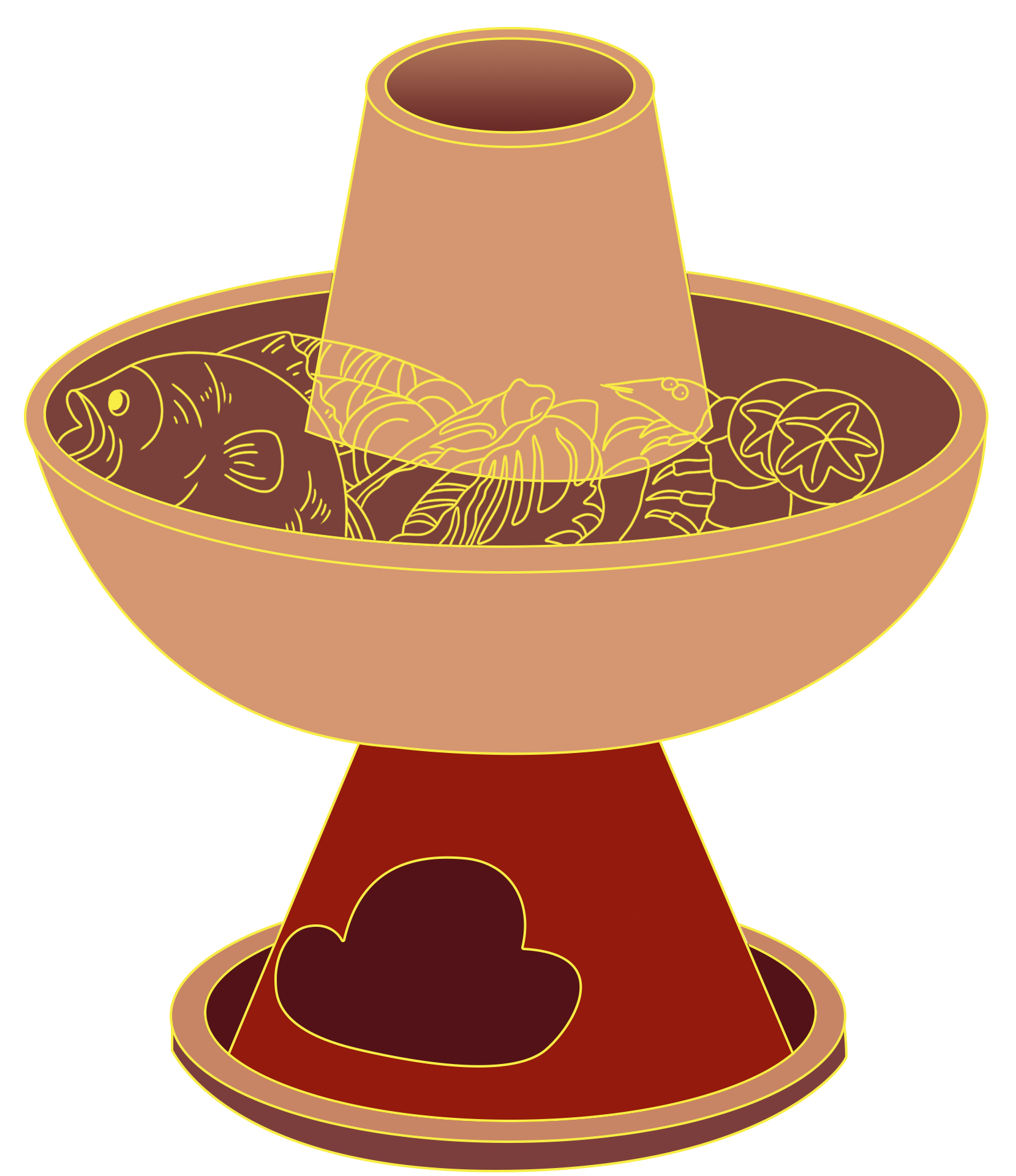 羊肉火锅插画如何画?