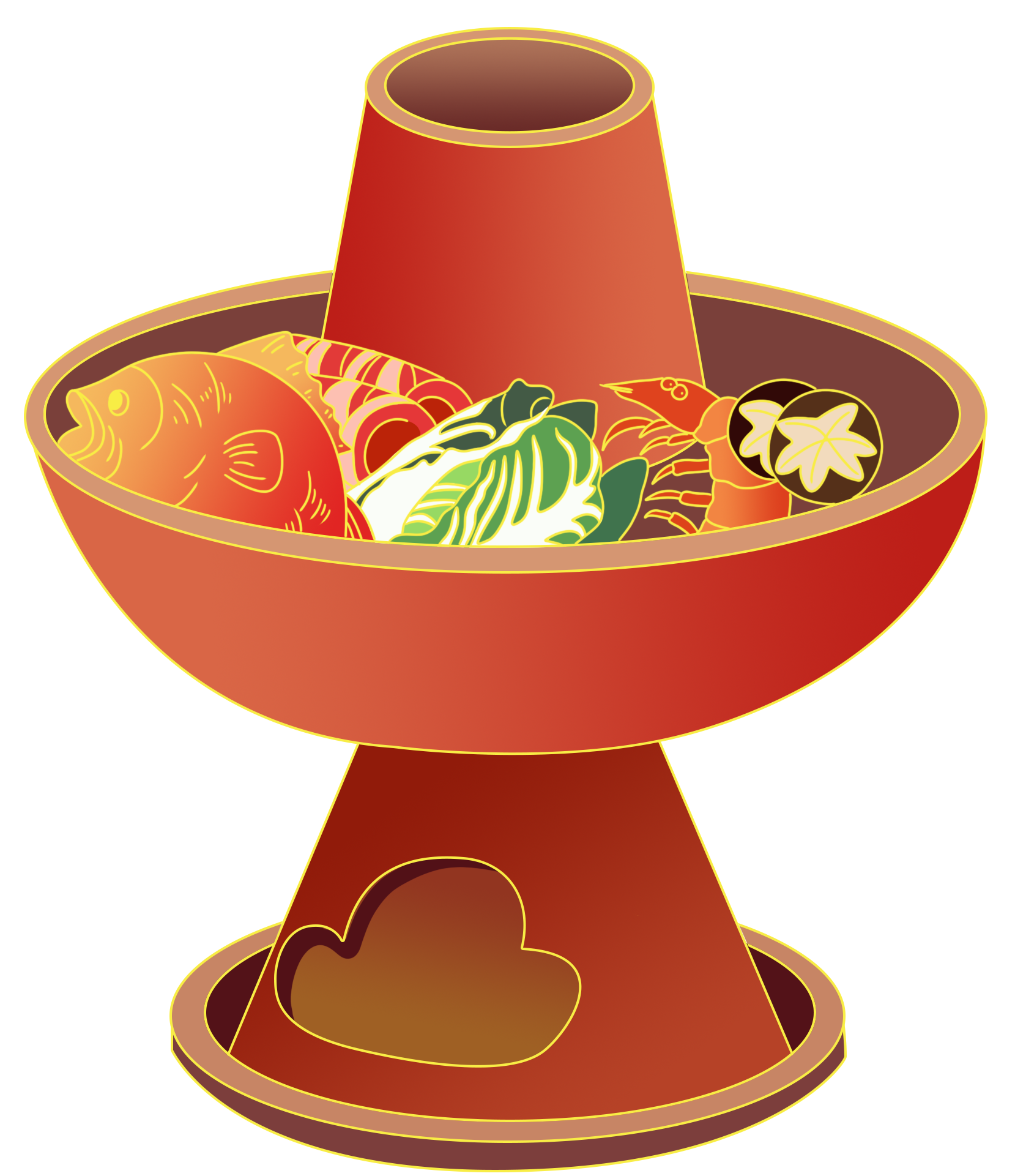 羊肉火锅插画如何画?