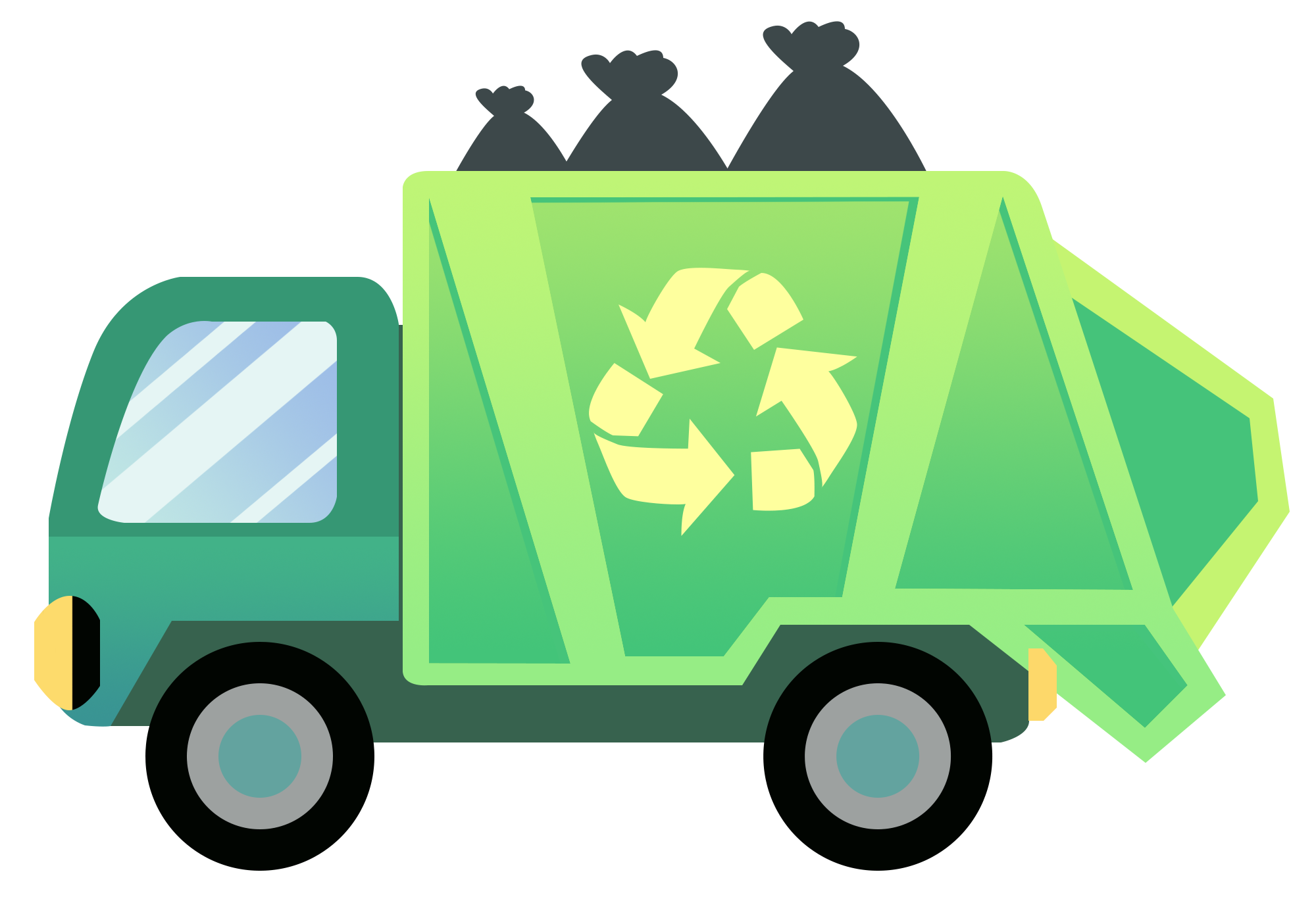 垃圾车绘画作品制作技巧！