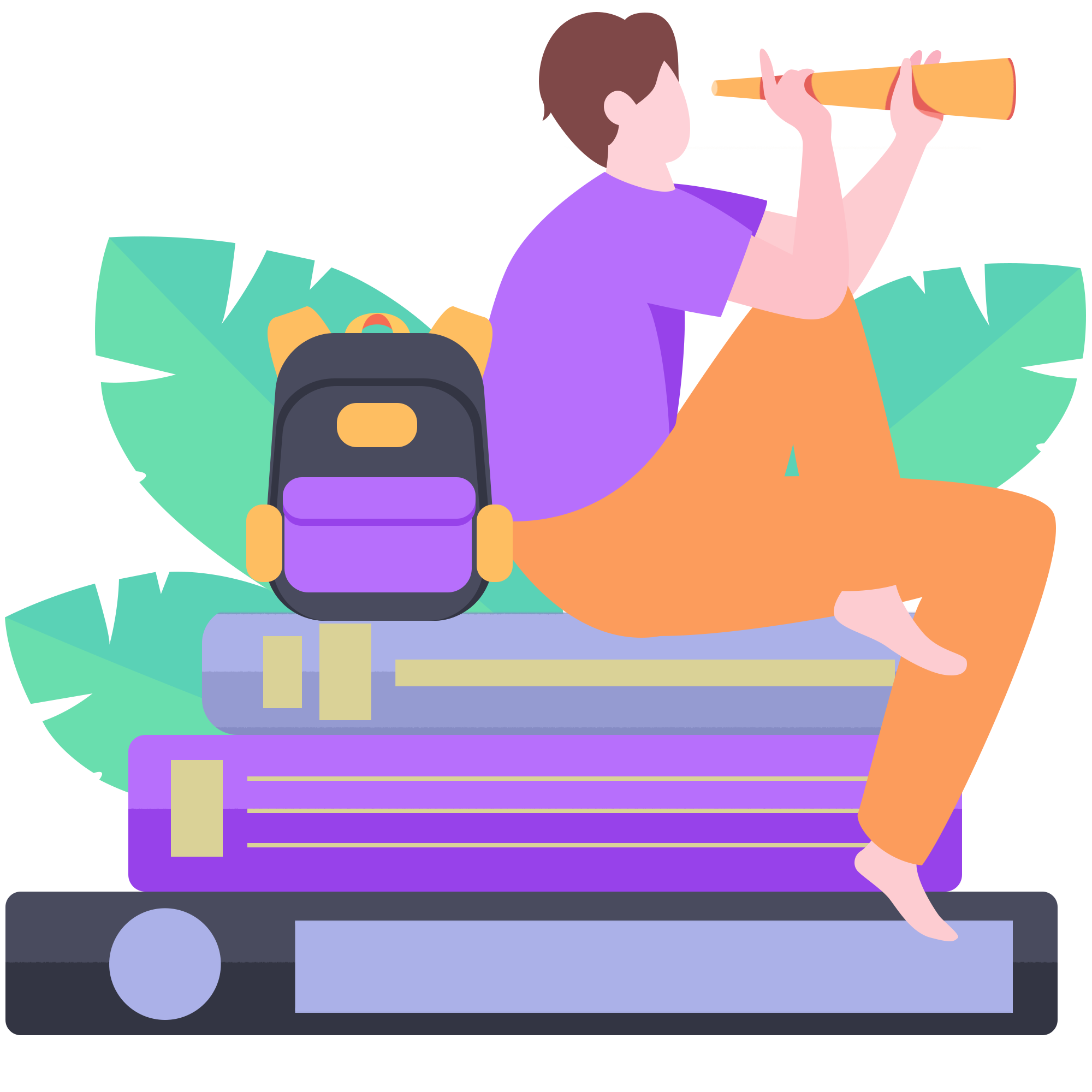 校园招聘插画图片怎么画?