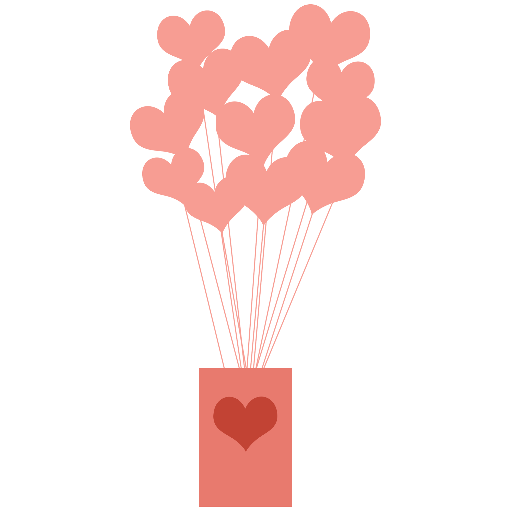 心形气球图片素材高清怎么画?