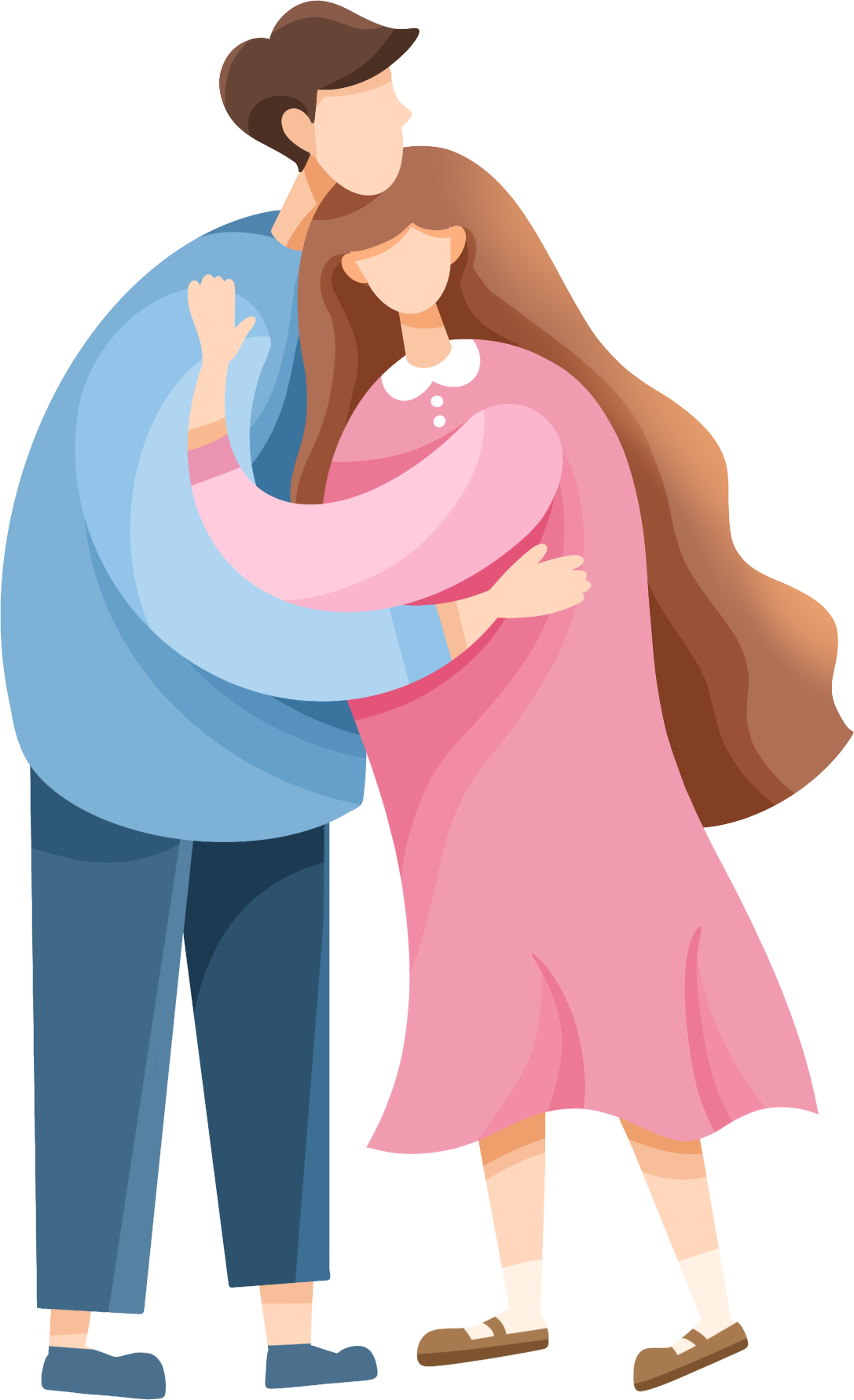 拥抱情侣素材图片制作方法!