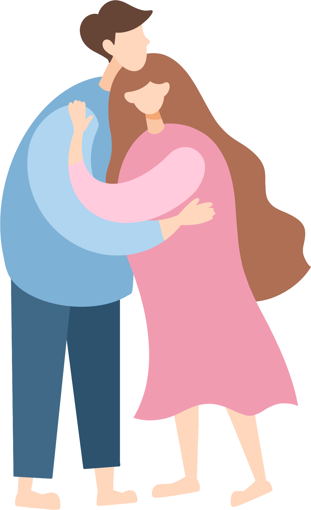 拥抱情侣素材图片制作方法!