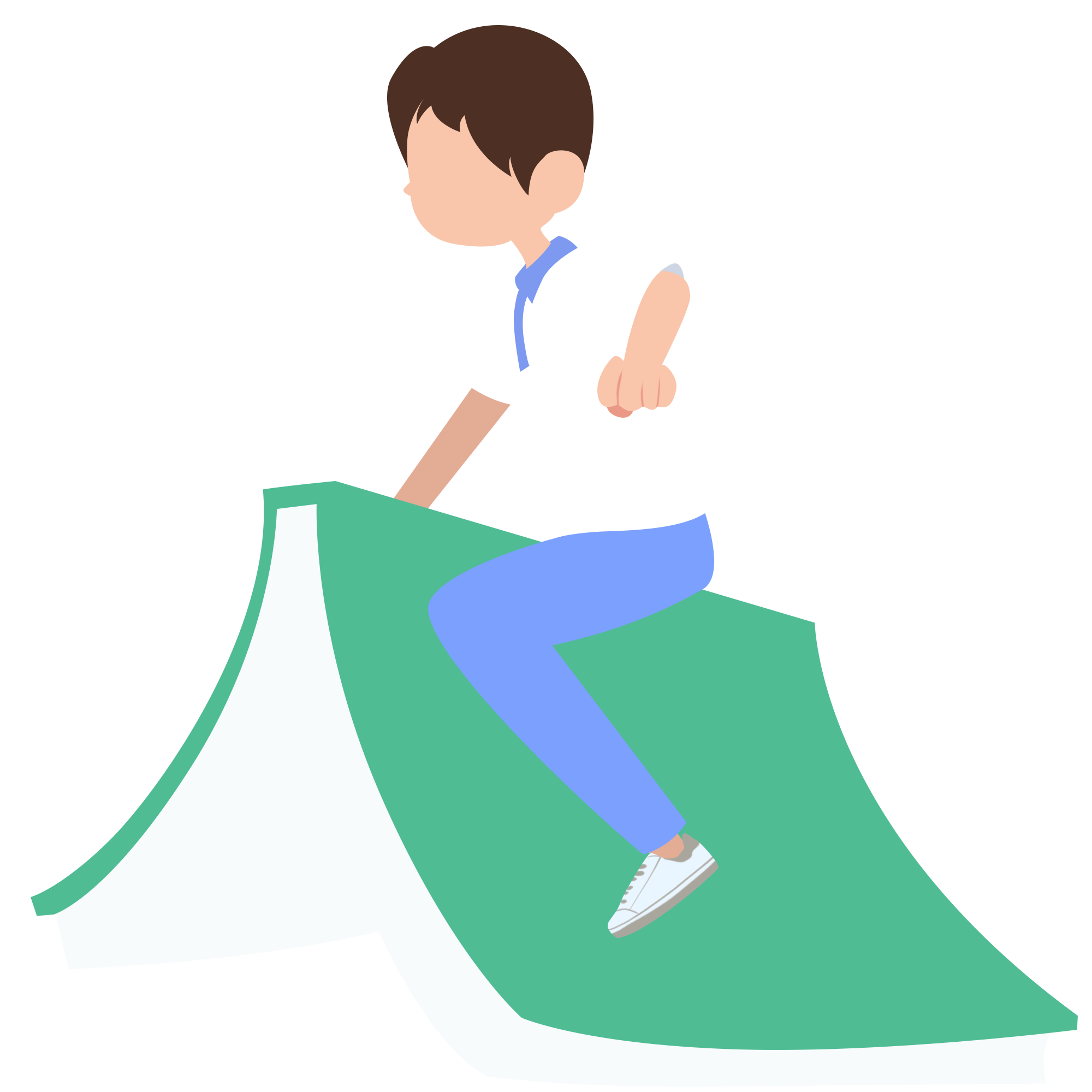 骑书男孩素材制作步骤!