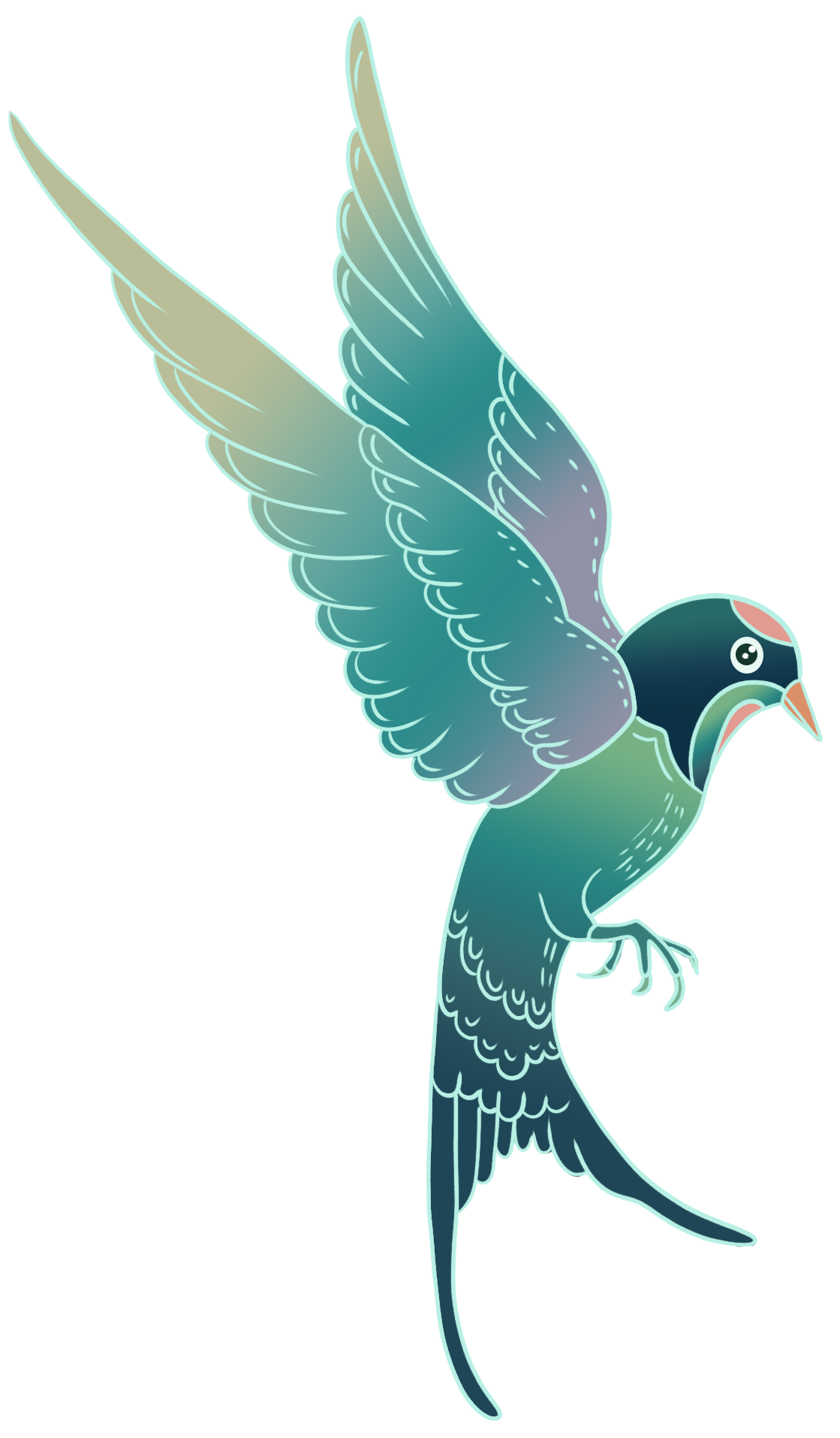 青鸟素材图片如何绘制?