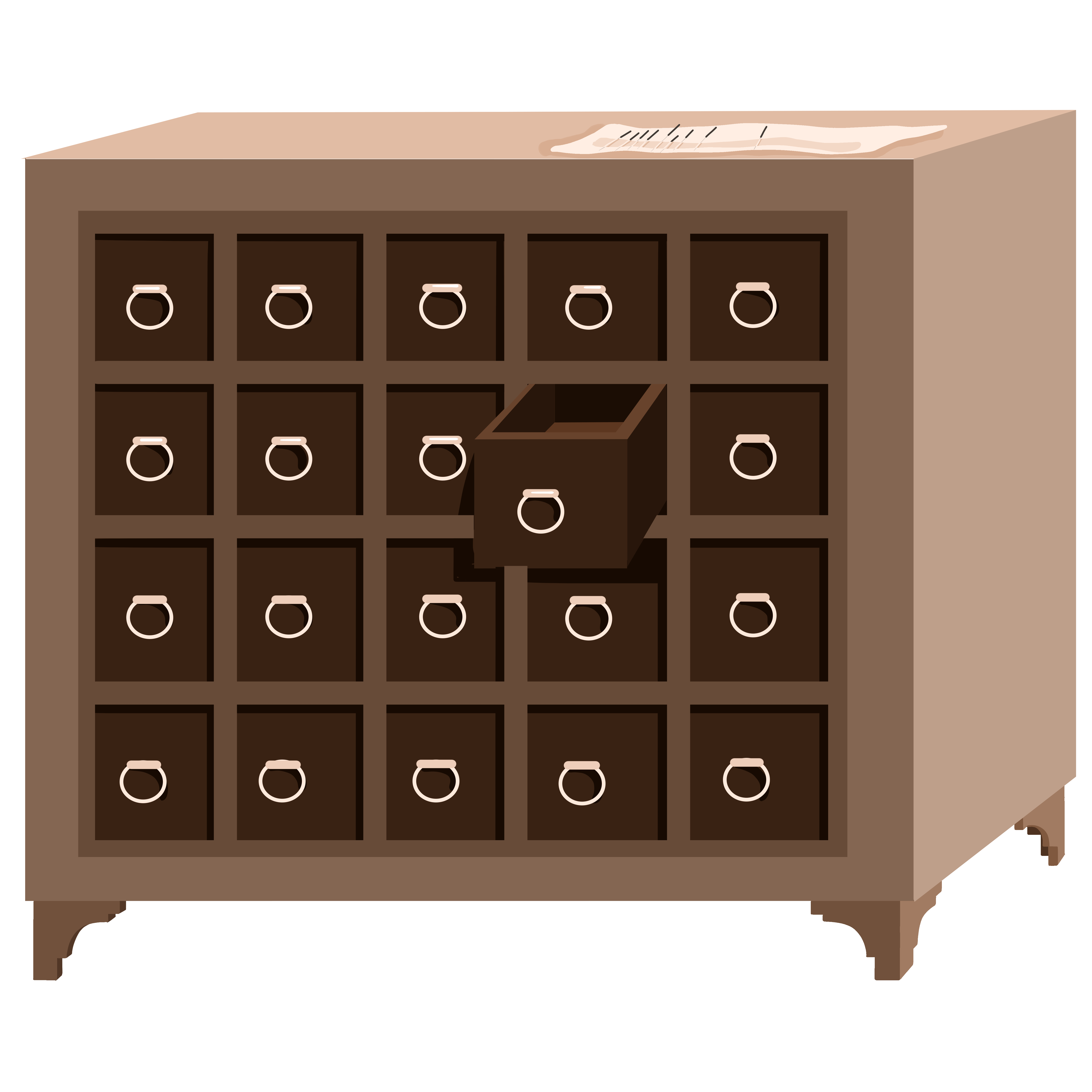 中药柜怎么画创作方法快速制作技巧