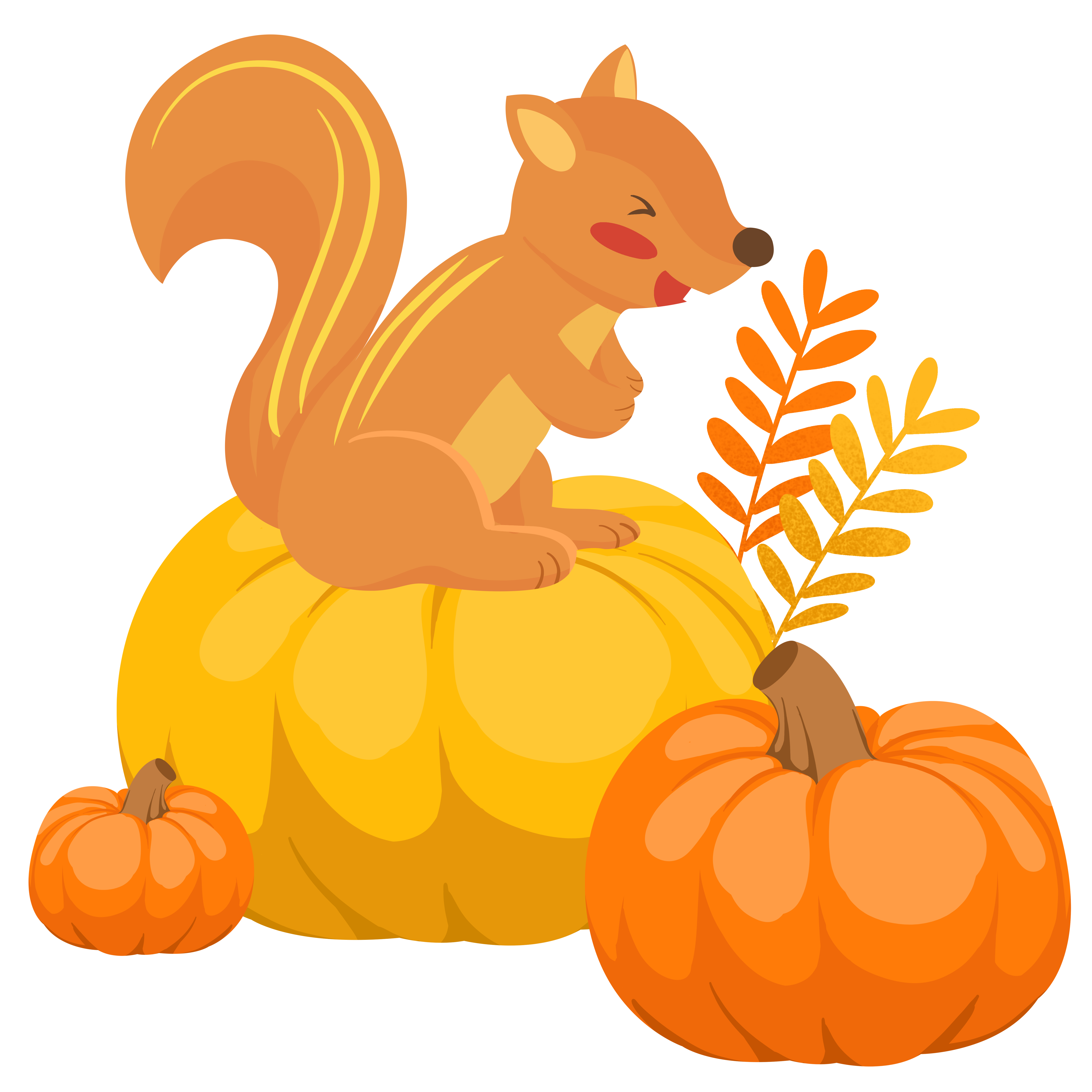 松鼠素材图片如何绘制