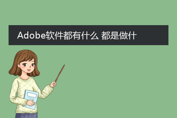 Adobe软件都有什么 都是做什么用的?