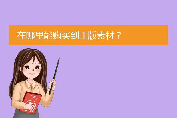 在哪里能购买到正版素材？