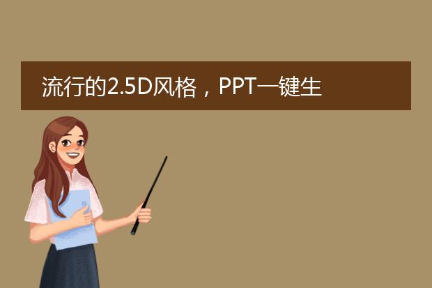 流行的2.5D风格,PPT一键生成