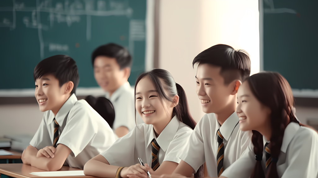 清新自然的课堂互动照片