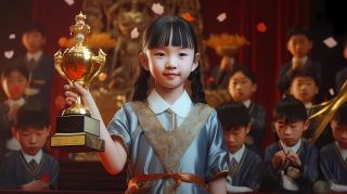 中国女孩获奖摄影图片