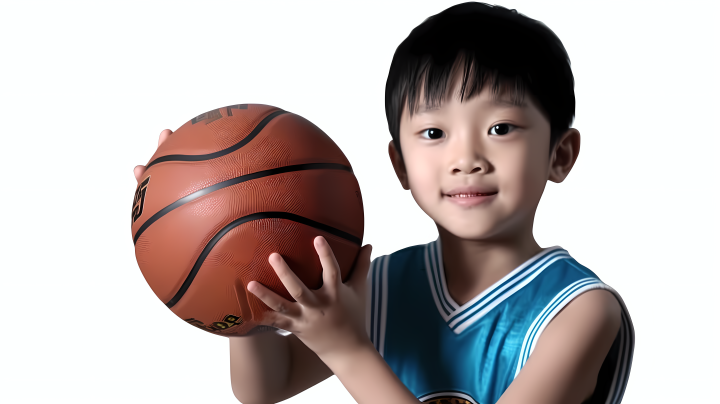 帅气男孩手持篮球运动衫摄影版权图片下载