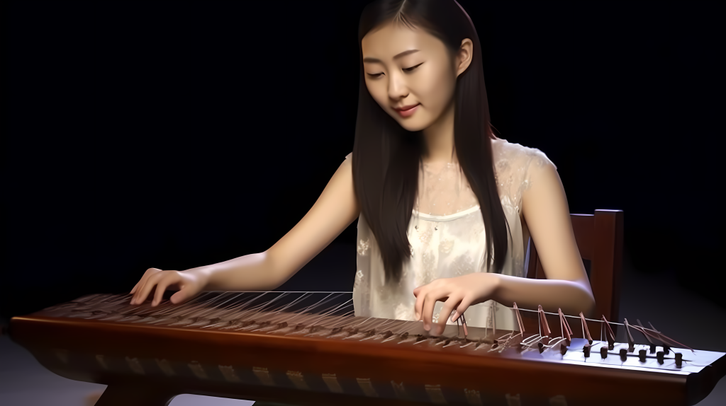 透明流畅扬琴演奏摄影高清图版权图片下载