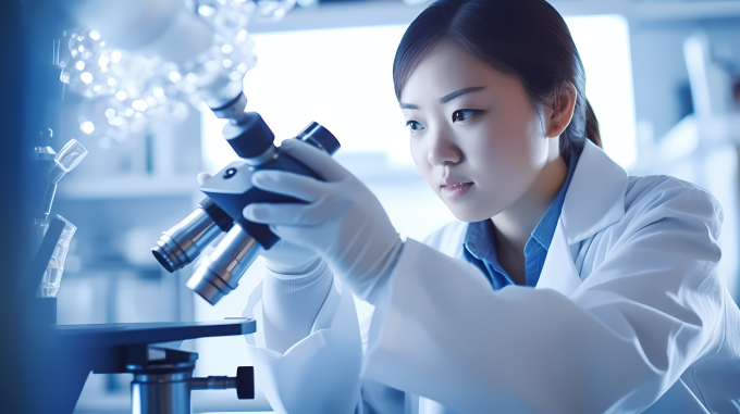 科学实验研究摄影图片